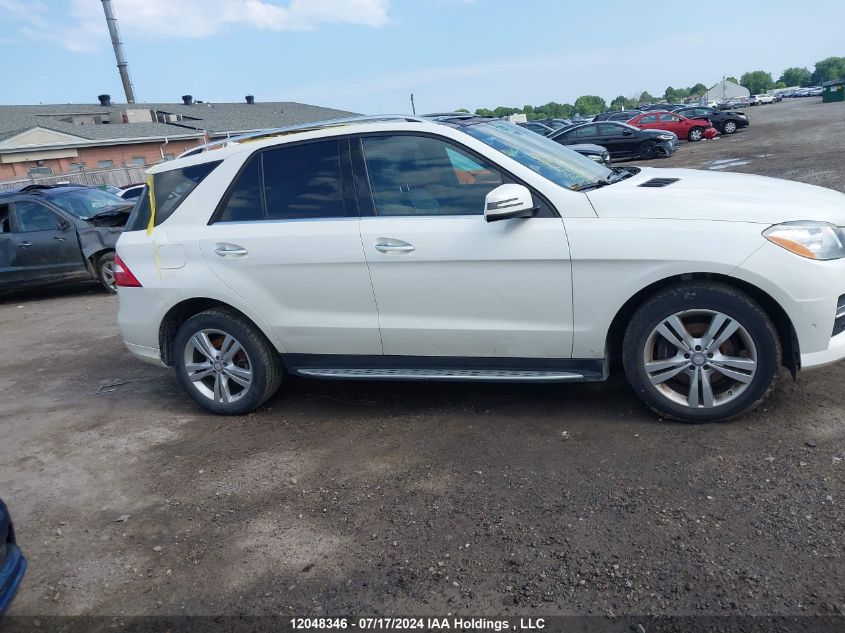 2014 Mercedes-Benz Ml-Class VIN: 4JGDA2EB3EA294463 Lot: 12048346