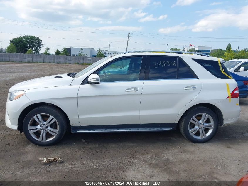 2014 Mercedes-Benz Ml-Class VIN: 4JGDA2EB3EA294463 Lot: 12048346