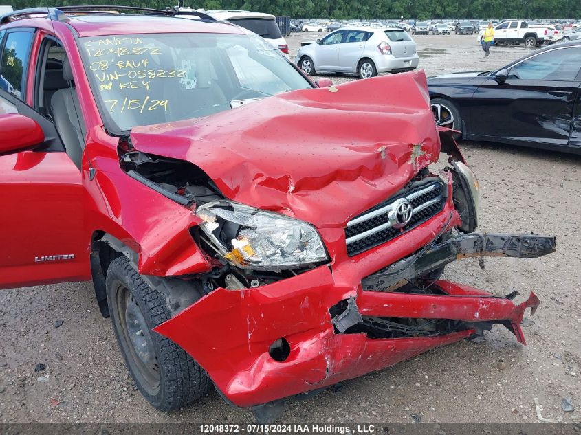 2008 Toyota Rav4 Limited VIN: JTMBD31VX86058232 Lot: 12048372