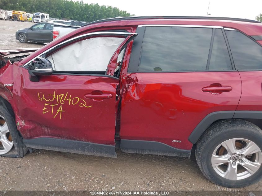 2021 Toyota Rav4 Hybrid Xle VIN: 2T3RWRFV9MW117249 Lot: 12048402