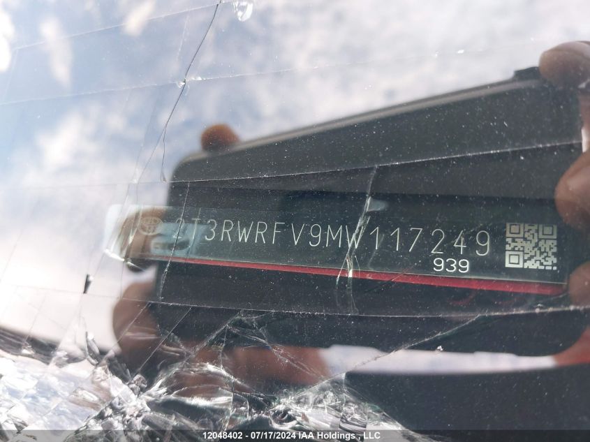 2021 Toyota Rav4 Hybrid Xle VIN: 2T3RWRFV9MW117249 Lot: 12048402