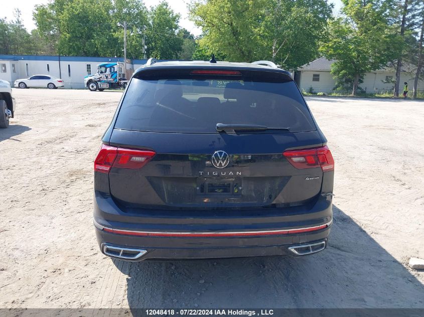 2022 Volkswagen Tiguan VIN: 3VV4B7AX0NM018973 Lot: 12048418