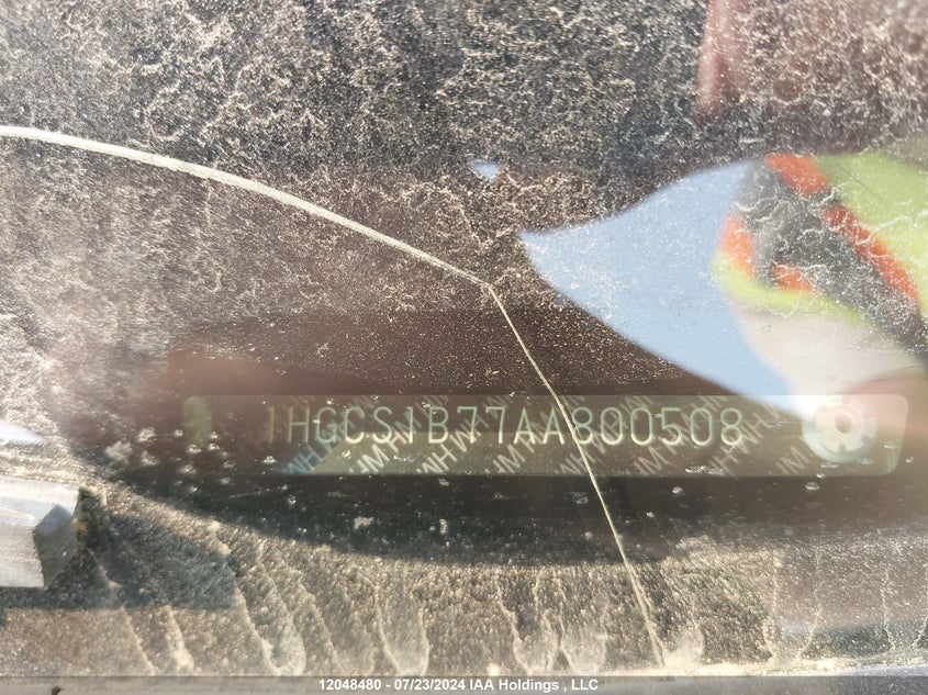 2010 Honda Accord Cpe VIN: 1HGCS1B77AA800508 Lot: 12048480