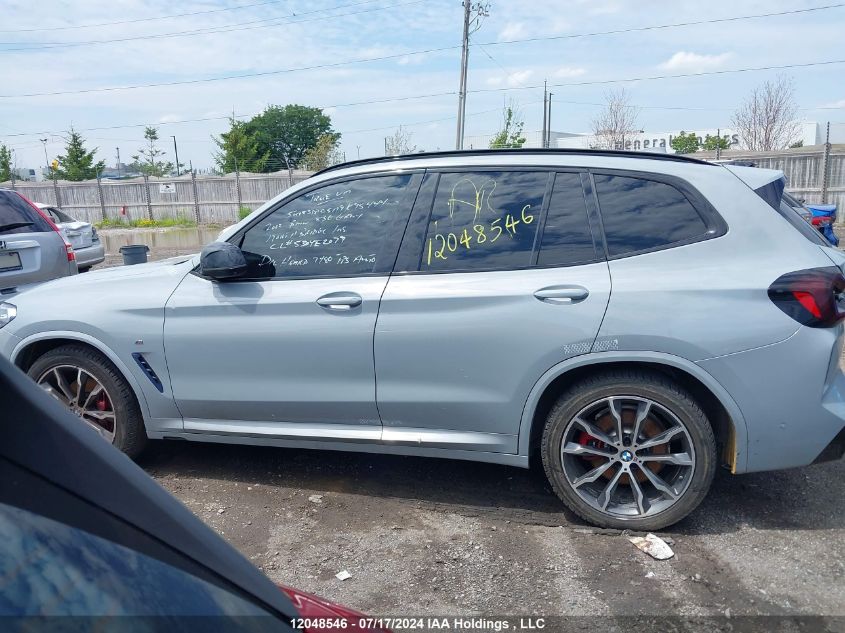 2022 BMW X3 VIN: 5UX83DP05N9K95444 Lot: 12048546