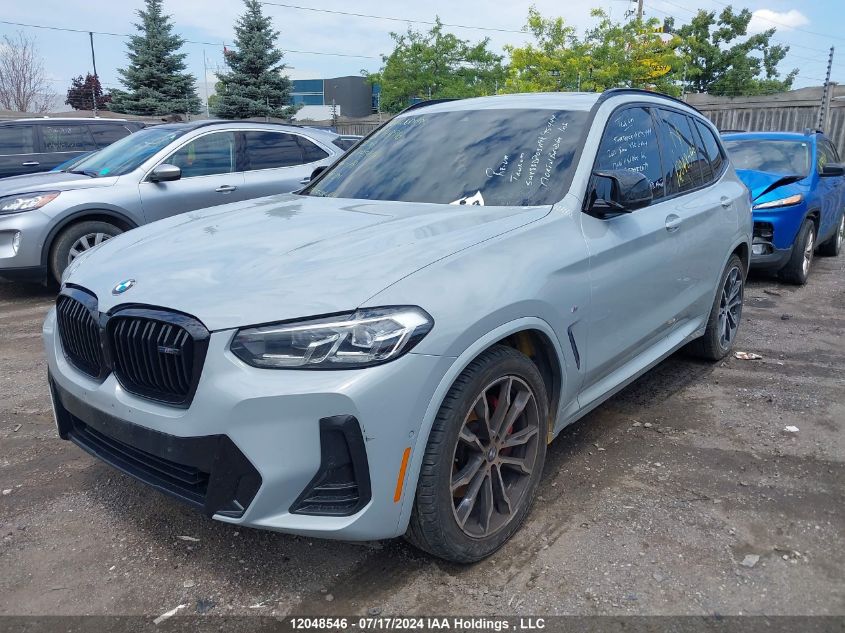 2022 BMW X3 VIN: 5UX83DP05N9K95444 Lot: 12048546