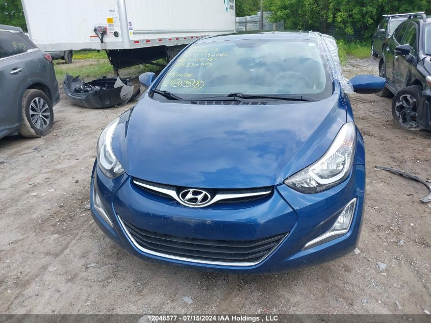 2016 Hyundai Elantra Sport Appearance VIN: KMHDH4AE6GU480040 Lot: 12048577