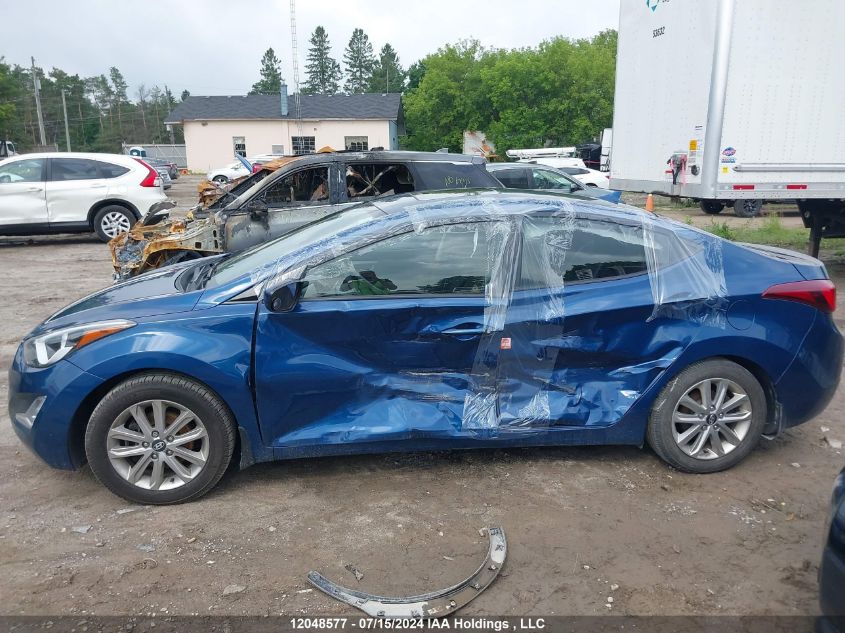 2016 Hyundai Elantra Sport Appearance VIN: KMHDH4AE6GU480040 Lot: 12048577