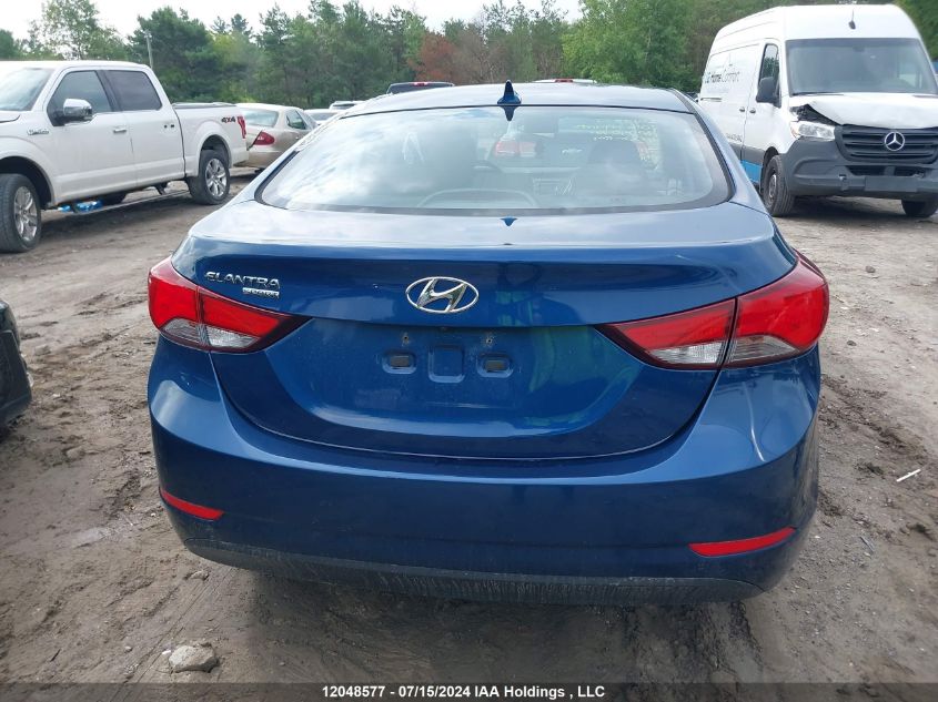 2016 Hyundai Elantra Sport Appearance VIN: KMHDH4AE6GU480040 Lot: 12048577