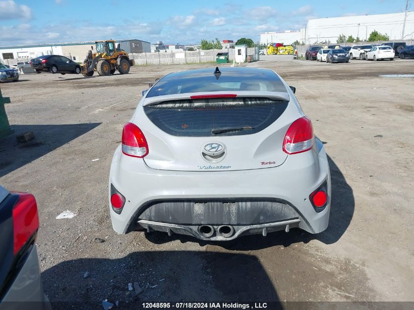 2014 Hyundai Veloster Turbo VIN: KMHTC6AE5EU199947 Lot: 12048595