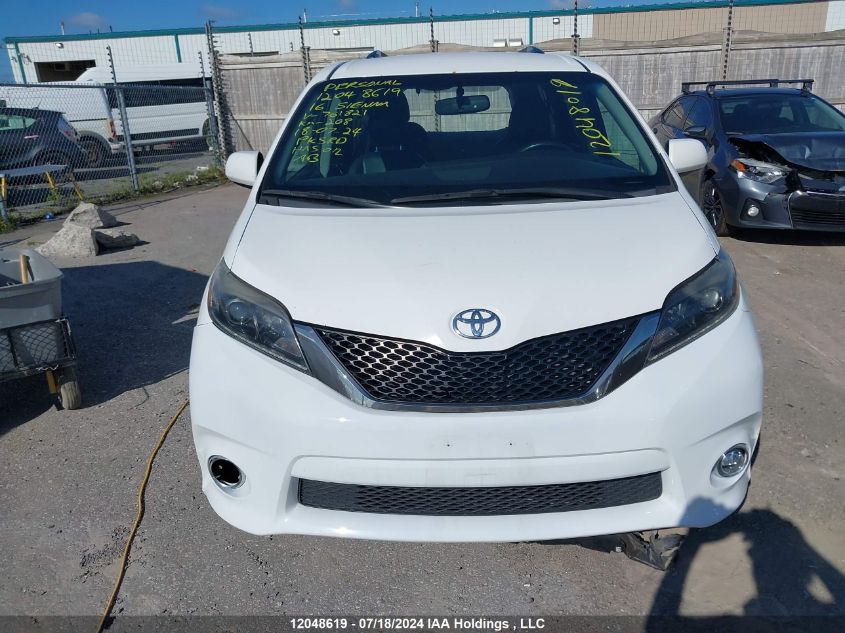 2016 Toyota Sienna Se VIN: 5TDXK3DCXGS761821 Lot: 12048619