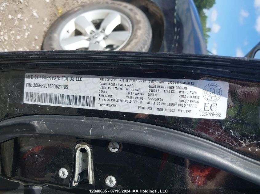 2023 Ram 1500 Classic Slt VIN: 3C6RR7LT6PG621185 Lot: 12048635