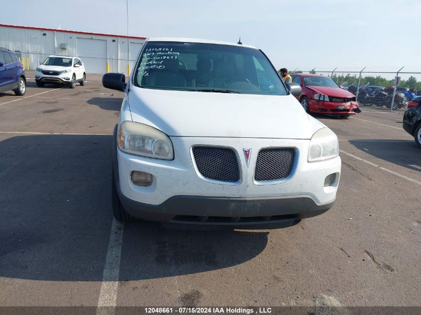 2007 Pontiac Montana Sv6 VIN: 1GMDU031X7D218651 Lot: 12048661