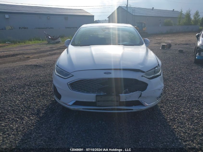 2019 Ford Fusion Sel VIN: 3FA6P0MU4KR155145 Lot: 12048691