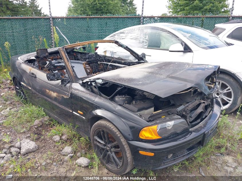 2001 BMW 3 Series 325Ci VIN: WBABS33441JY41654 Lot: 12048706