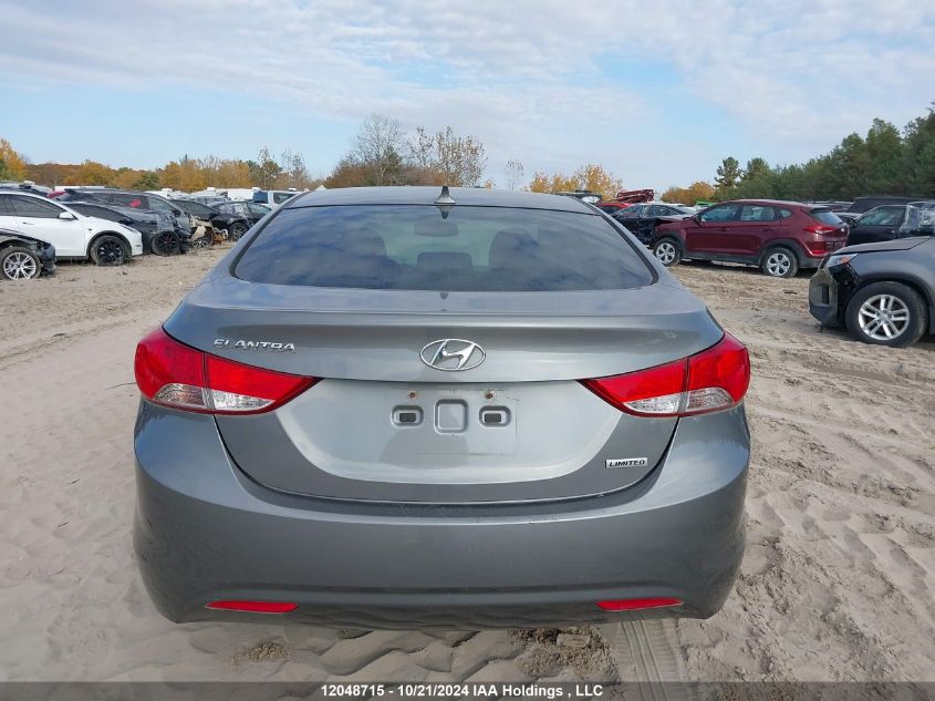 2013 Hyundai Elantra Limited VIN: 5NPDH4AE2DH257830 Lot: 12048715