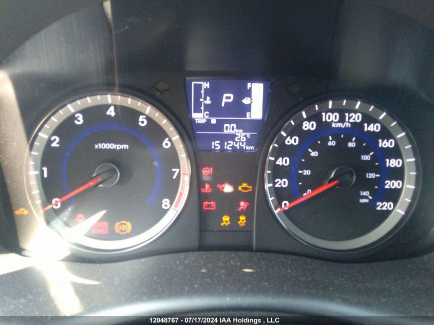 2015 Hyundai Accent Gl VIN: KMHCT5AE3FU210830 Lot: 12048767