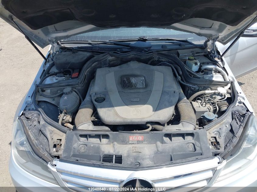 2012 Mercedes-Benz C-Class VIN: WDDGF8FB3CA700846 Lot: 12048840