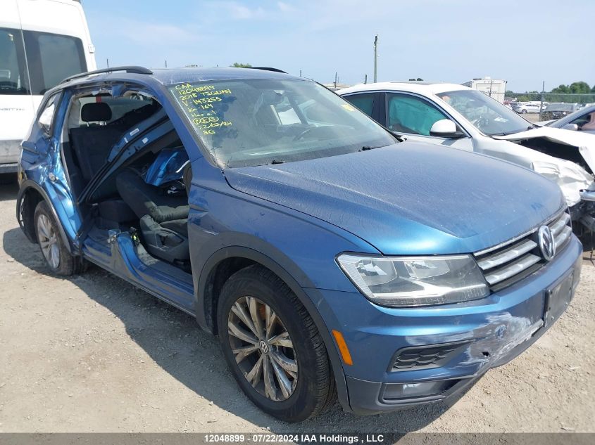 2018 Volkswagen Tiguan VIN: 3VV0B7AX2JM143255 Lot: 12048899