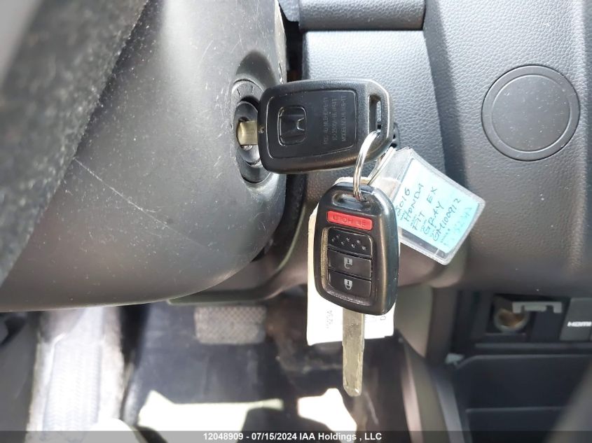 2016 Honda Fit VIN: 3HGGK5H74GM100912 Lot: 12048909