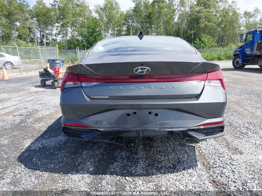 2022 Hyundai Elantra Ultimate Ivt With Tech Package With Two-Tone Interior VIN: KMHLN4AG4NU336070 Lot: 12048928