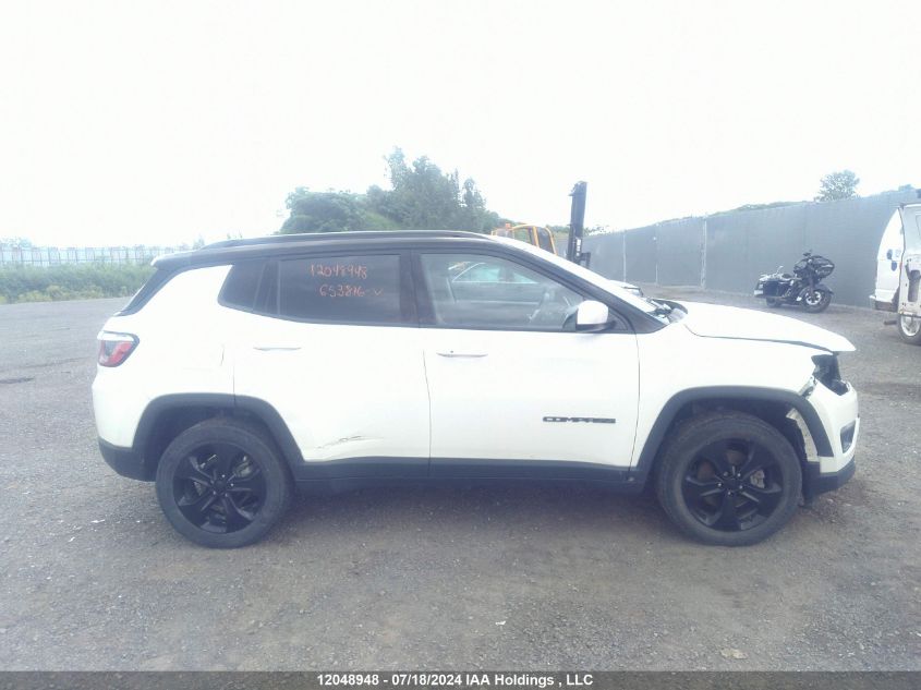 2019 Jeep Compass North VIN: 3C4NJDBB2KT653816 Lot: 12048948