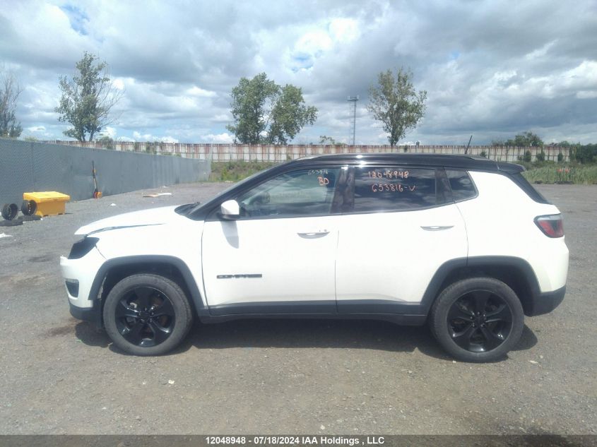2019 Jeep Compass North VIN: 3C4NJDBB2KT653816 Lot: 12048948