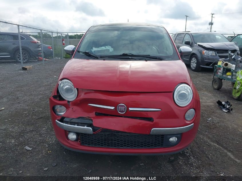 2012 Fiat 500 VIN: 3C3CFFCR5CT306275 Lot: 12048959