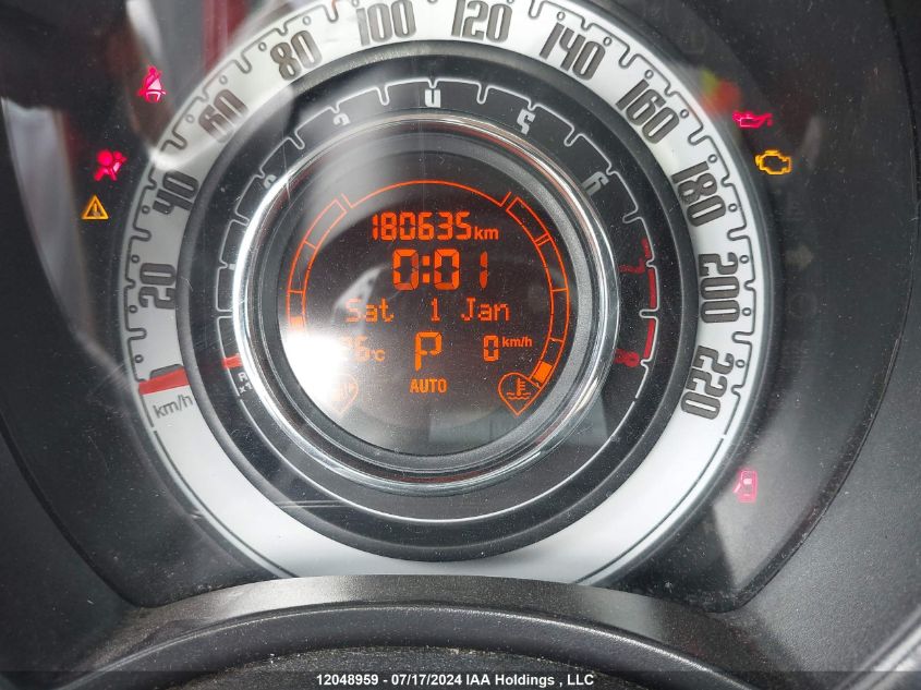 2012 Fiat 500 VIN: 3C3CFFCR5CT306275 Lot: 12048959