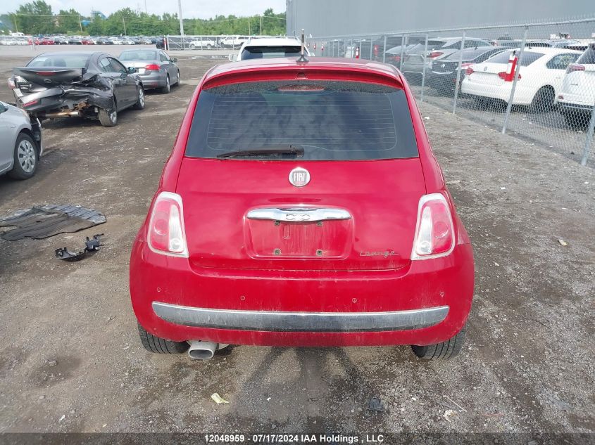 2012 Fiat 500 VIN: 3C3CFFCR5CT306275 Lot: 12048959