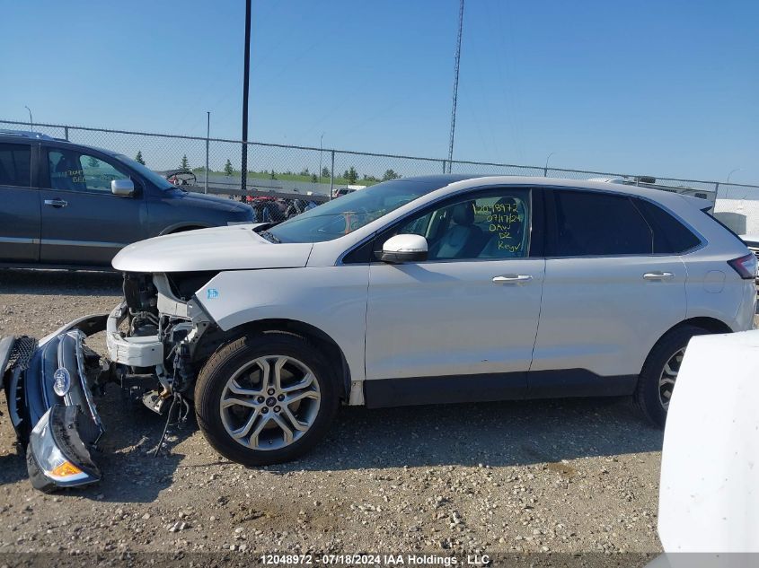 2016 Ford Edge Titanium VIN: 2FMPK4K90GBC22196 Lot: 12048972