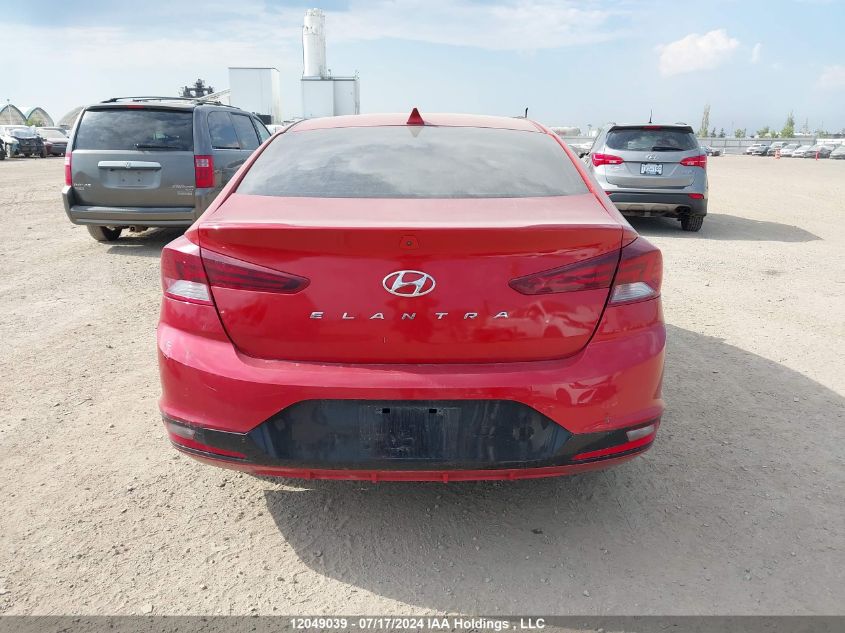 2019 Hyundai Elantra Sel/Value/Limited VIN: KMHD84LFXKU859198 Lot: 12049039