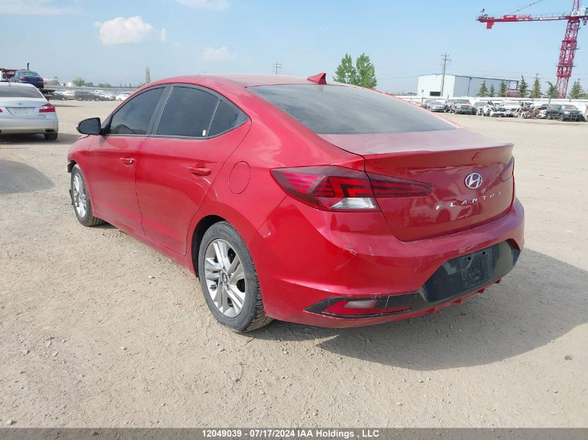 2019 Hyundai Elantra Sel/Value/Limited VIN: KMHD84LFXKU859198 Lot: 12049039