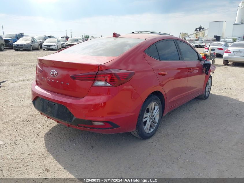 2019 Hyundai Elantra Sel/Value/Limited VIN: KMHD84LFXKU859198 Lot: 12049039