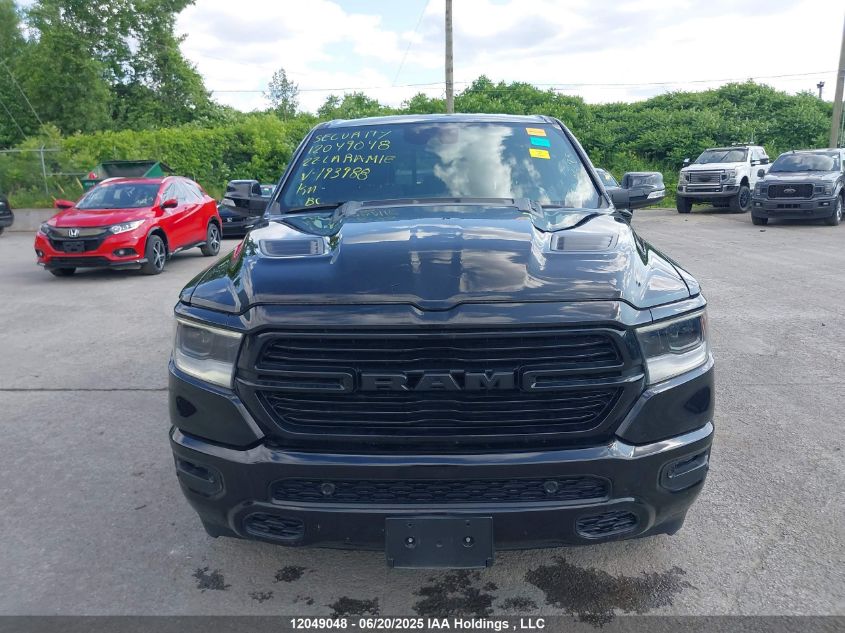 2022 Ram 1500 Laramie VIN: 1C6SRFJT2NN193988 Lot: 12049048