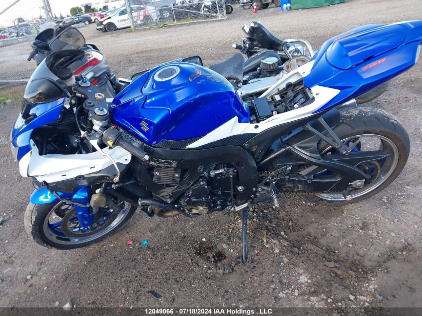 2008 Suzuki Gsx-R750 VIN: JS1GR7LA282103836 Lot: 12049066