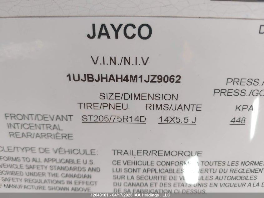 1UJBJHAH4M1JZ9062 2021   photo no. 11