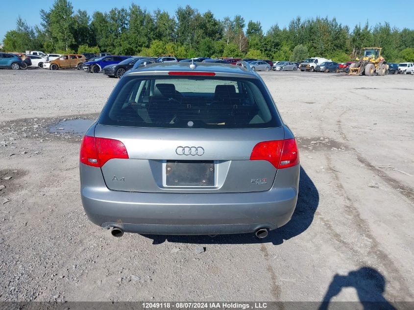 2006 Audi A4 VIN: WAUKF78E46A237400 Lot: 12049118