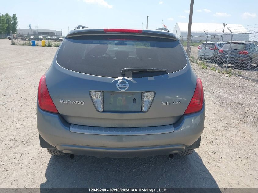 2006 Nissan Murano Sl/Se/S VIN: JN8AZ08W16W505977 Lot: 12049248