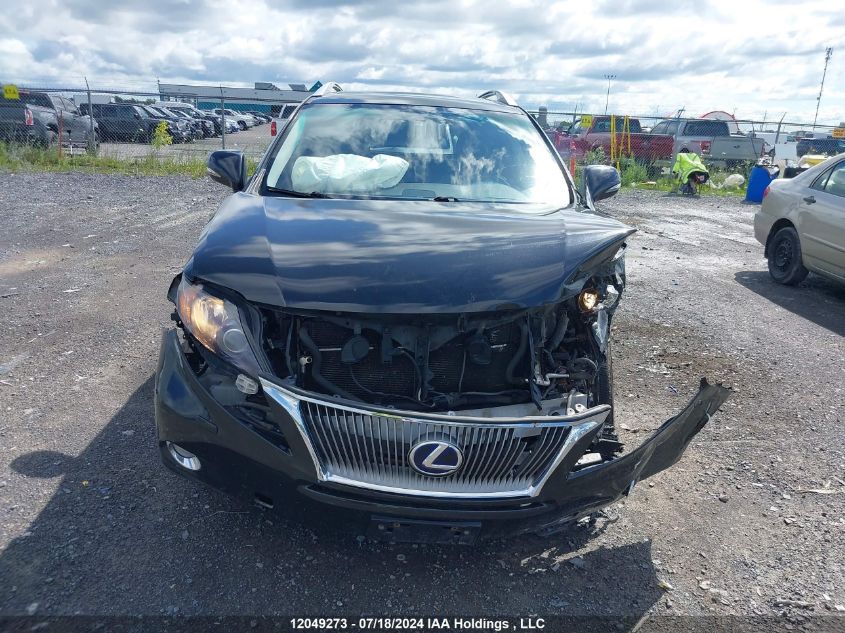 2012 Lexus Rx 450H VIN: JTJBC1BA7C2430495 Lot: 12049273
