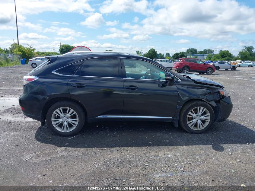 2012 Lexus Rx 450H VIN: JTJBC1BA7C2430495 Lot: 12049273