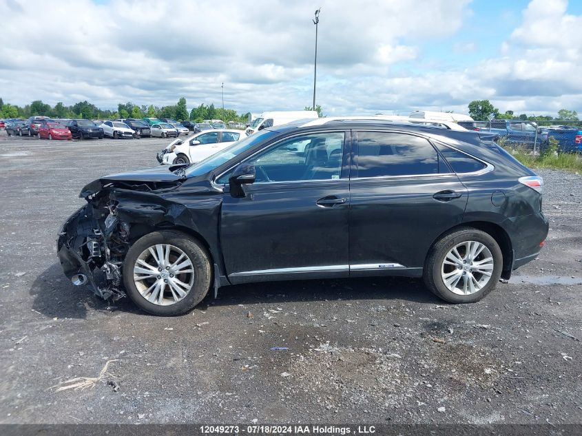 2012 Lexus Rx 450H VIN: JTJBC1BA7C2430495 Lot: 12049273