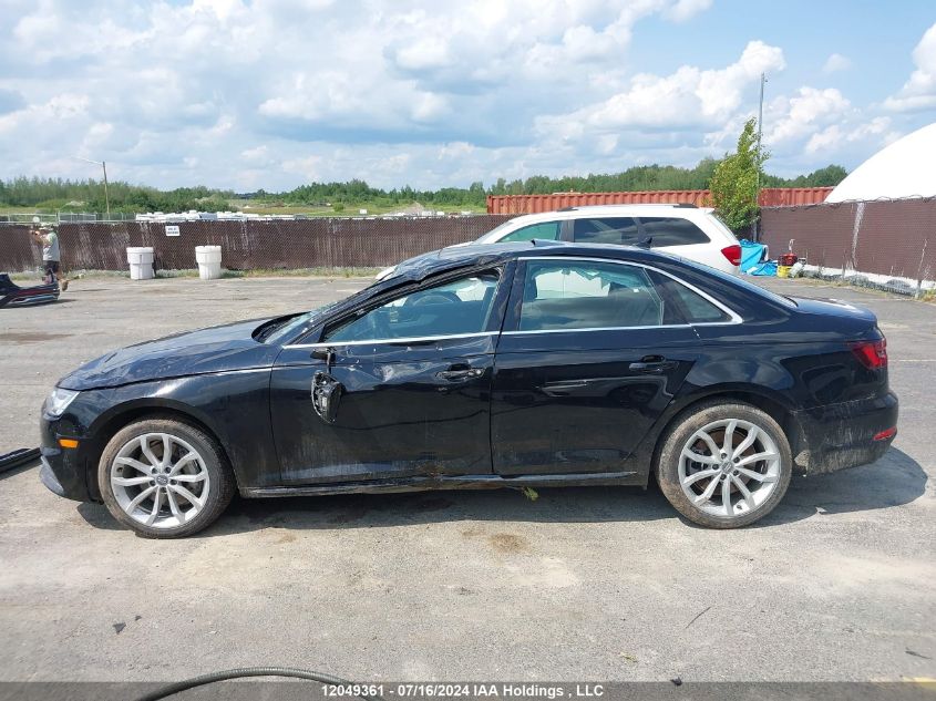 2018 Audi A4 Progressiv VIN: WAUBNAF44JN004810 Lot: 12049361