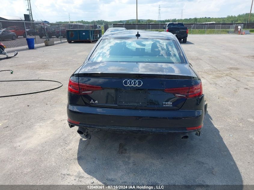 2018 Audi A4 Progressiv VIN: WAUBNAF44JN004810 Lot: 12049361