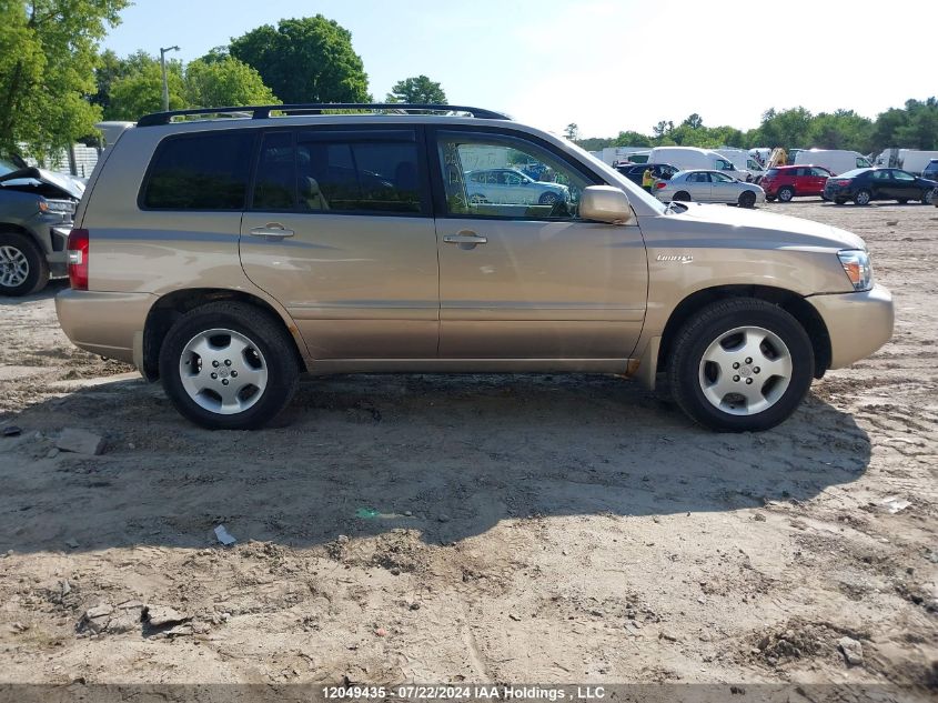 2006 Toyota Highlander Limited VIN: JTEEP21A460137581 Lot: 12049435