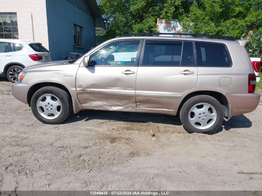 2006 Toyota Highlander Limited VIN: JTEEP21A460137581 Lot: 12049435