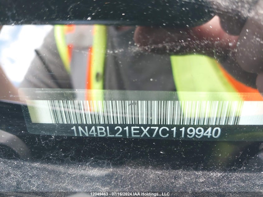 2007 Nissan Altima 3.5 S VIN: 1N4BL21EX7C119940 Lot: 12049463