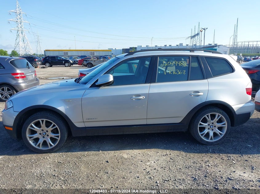2010 BMW X3 3.0I VIN: WBXPC9C41AWK16367 Lot: 12049483