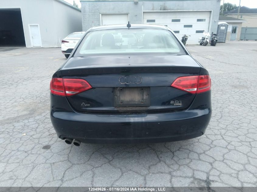 2010 Audi A4 VIN: WAUBFCFL5AN051537 Lot: 12049626