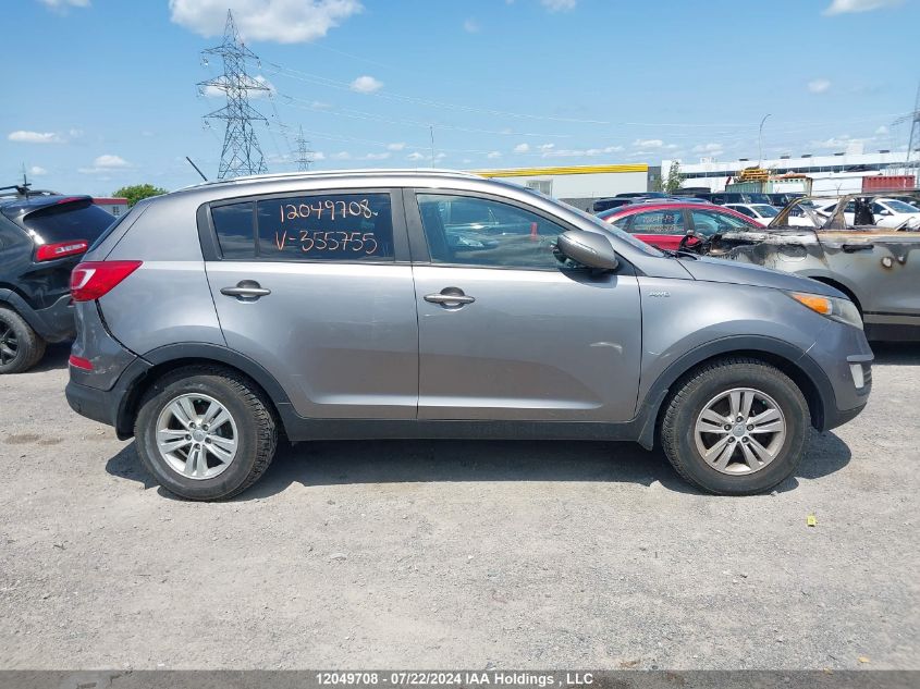 2013 Kia Sportage VIN: KNDPBCA27D7355755 Lot: 12049708