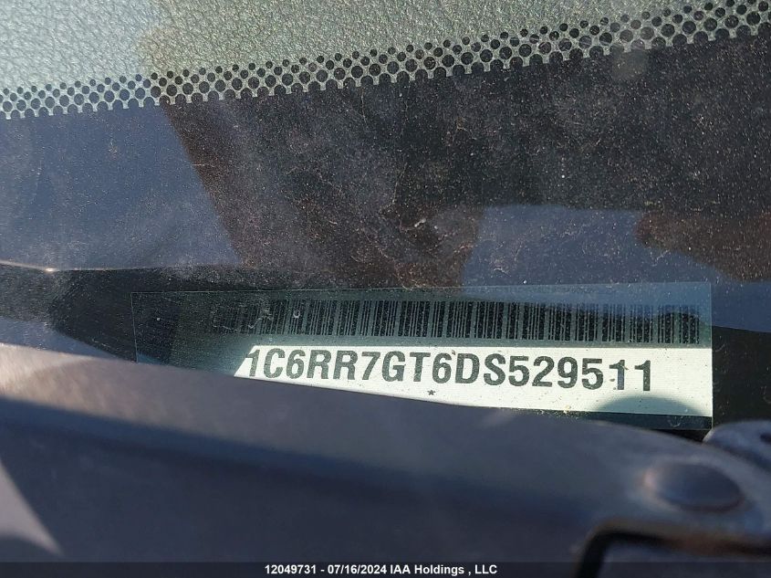 2013 Ram 1500 Slt VIN: 1C6RR7GT6DS529511 Lot: 12049731